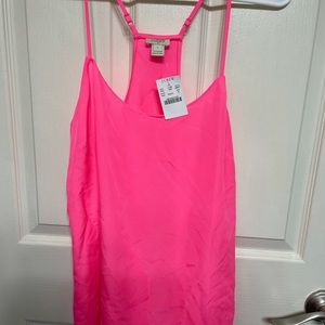 NWT J. Crew Hot Pink Tank Top Blouse Women’s Size 6